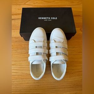 🔥 Kenneth cole New York women’s white Kingcro leather Sneakers shoes with box